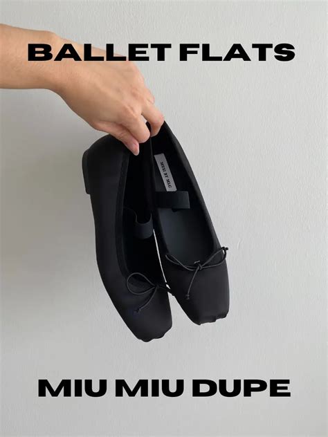 miu miu ballerina flats dupe|farfetch ballet flats.